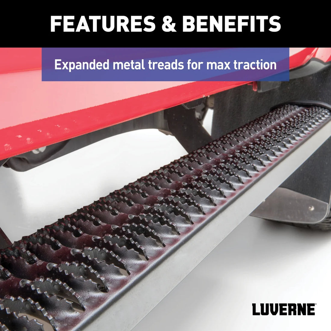 LUVERNE SlimGrip 5" x 78" Black Aluminum Running Boards, Select Ram 1500 Quad Cab 416078-4055117 - Additional View 5