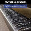 Load image into Gallery viewer, LUVERNE SlimGrip 5" x 88" Black Aluminum Running Boards, Select Silverado, Sierra Crew 416088-4055105 - Additional View 9