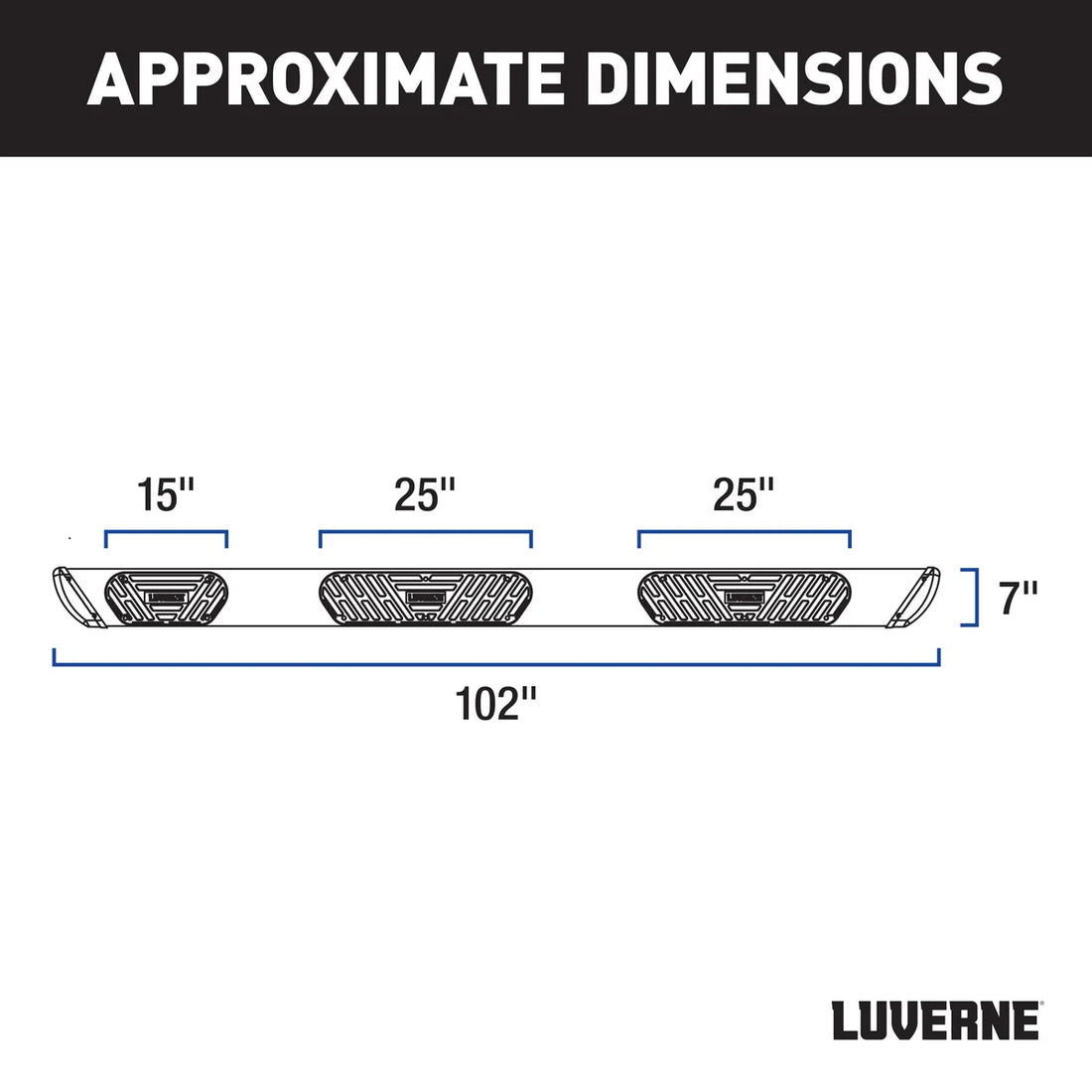 LUVERNE Step Nerf Bar Kit 477102-401536 - Back View