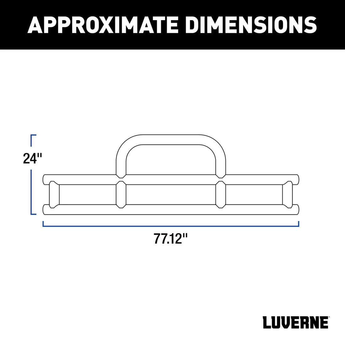 LUVERNE Tuff Guard Black Stainless Van Grille Guard, Select ProMaster 1500, 2500, 3500 205530-205910 - Back View