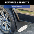 Load image into Gallery viewer, LUVERNE Universal Dually 20" x 23" Textured Rubber Mud Guards (2 Flaps) 252023 - Additional View 6