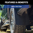 Load image into Gallery viewer, LUVERNE Universal Front or Rear 12" x 20" Textured Rubber Mud Guards (2 Flaps) 251020 - Additional View 6
