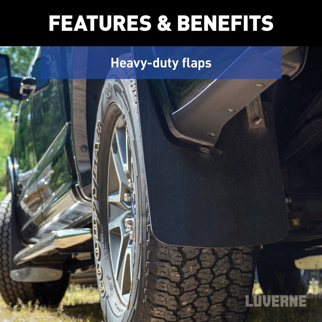 LUVERNE Universal Front or Rear 12" x 23" Textured Rubber Mud Guards (2 Flaps) 251023 - Additional View 5