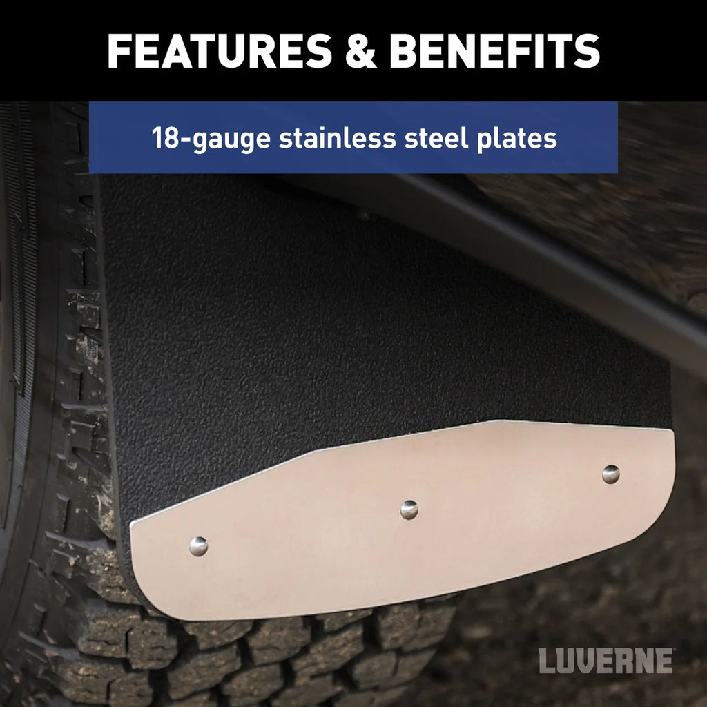 LUVERNE Universal Front or Rear 14" x 23" Textured Rubber Mud Guards (2 Flaps) 250014 - Additional View 7