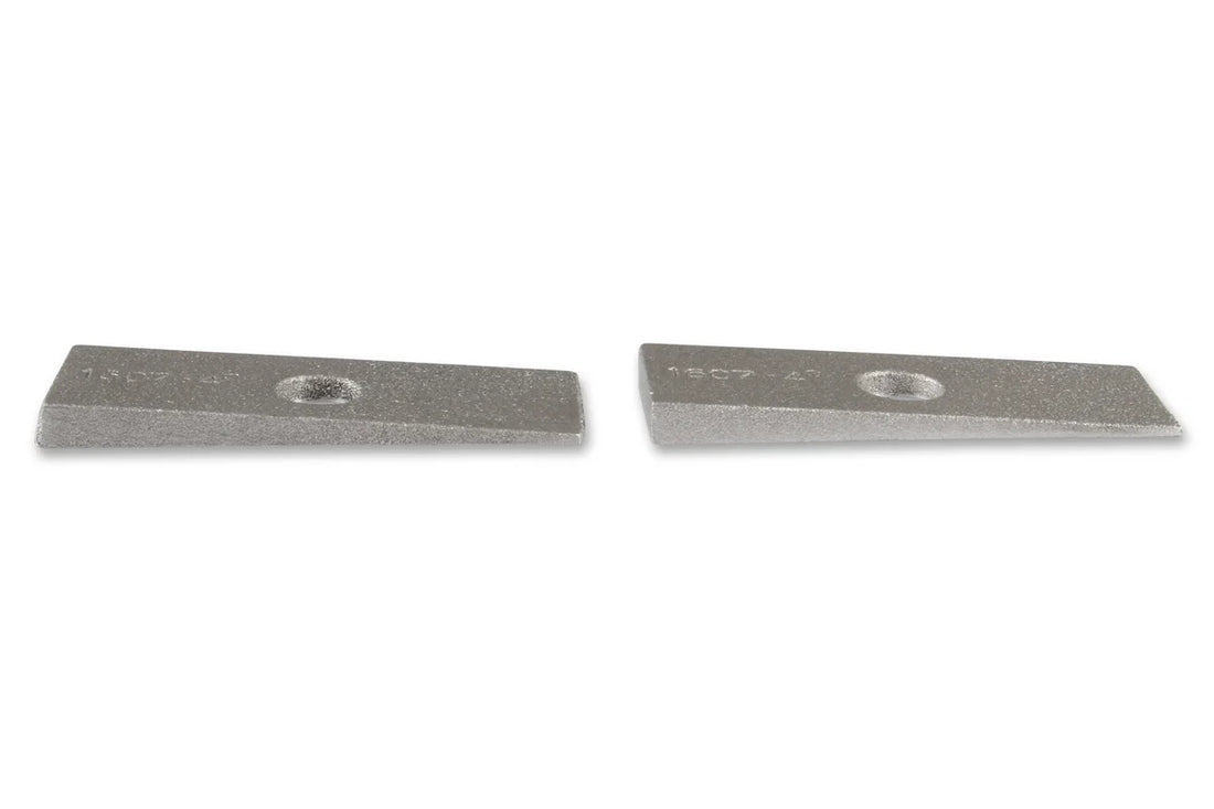 Lakewood Lakewood Axle Shims - Traction Bar Wedge Kits - 4 degree - Aluminum - Side View