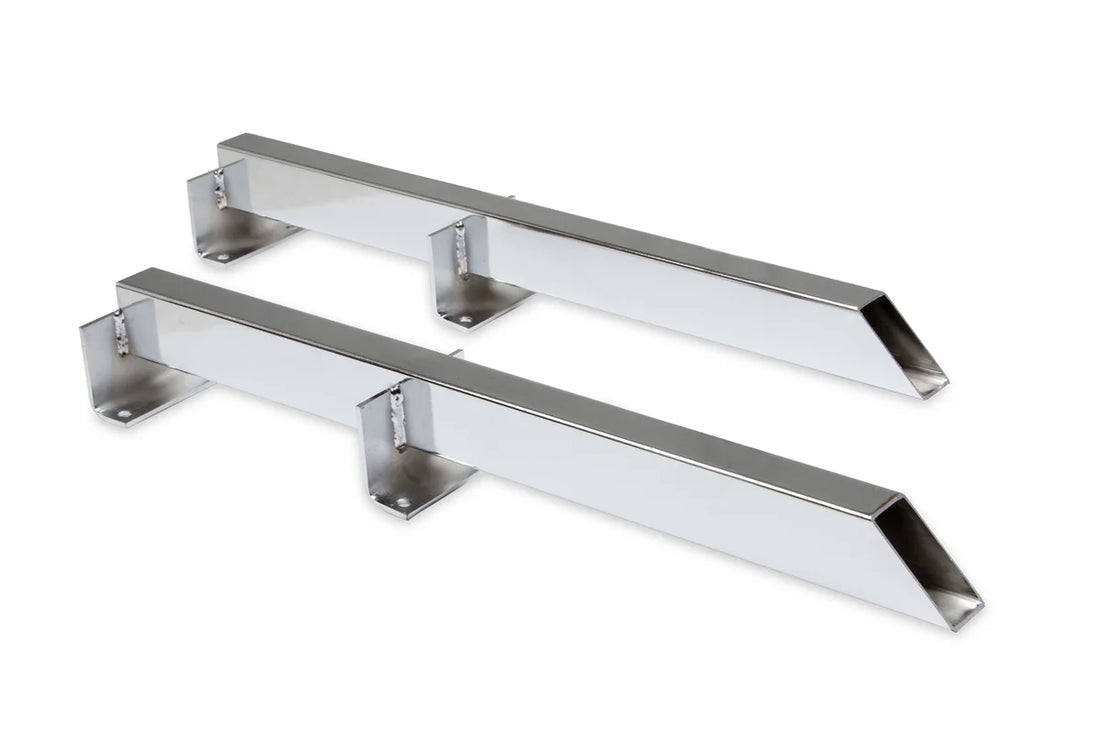 Lakewood Universal - 28" Long - Chrome Plated Steel - Pair - Side View