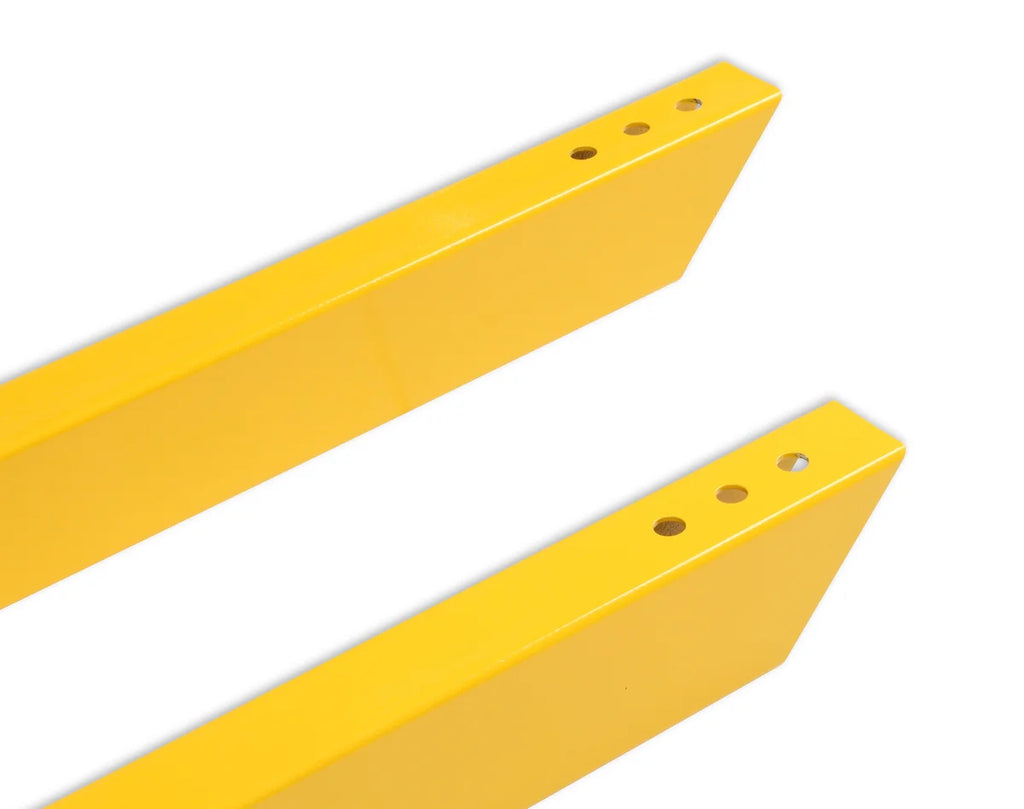 Lakewood Universal - 28" Long - Yellow Steel - Pair - Side View