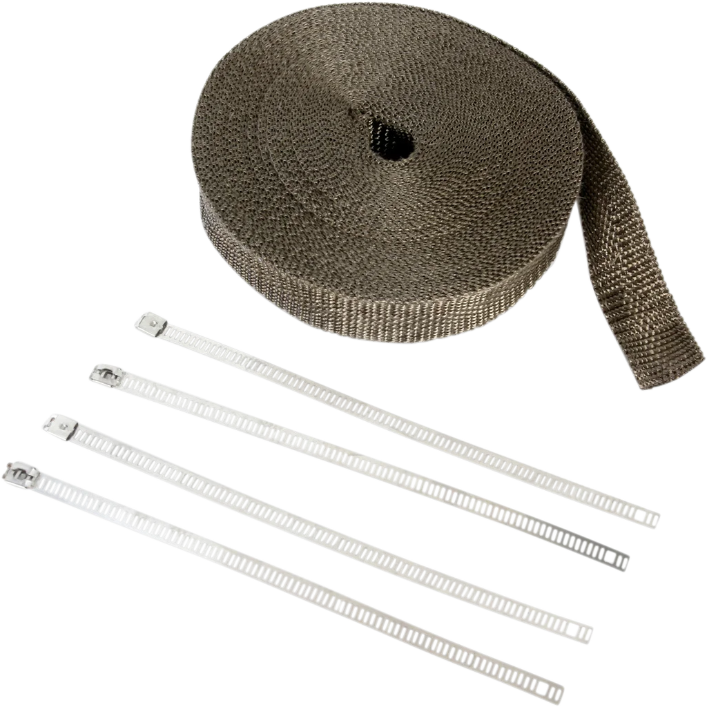 Lava Rock Exhaust Wrap Kit - Metallic - 1" x 50' - Main Product View