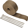 Load image into Gallery viewer, Lava Rock Exhaust Wrap Kit - Metallic - 2" x 25' - Side View
