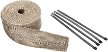 Load image into Gallery viewer, Lava Rock Exhaust Wrap Kit - Metallic Black - 2" x 25' - Side View
