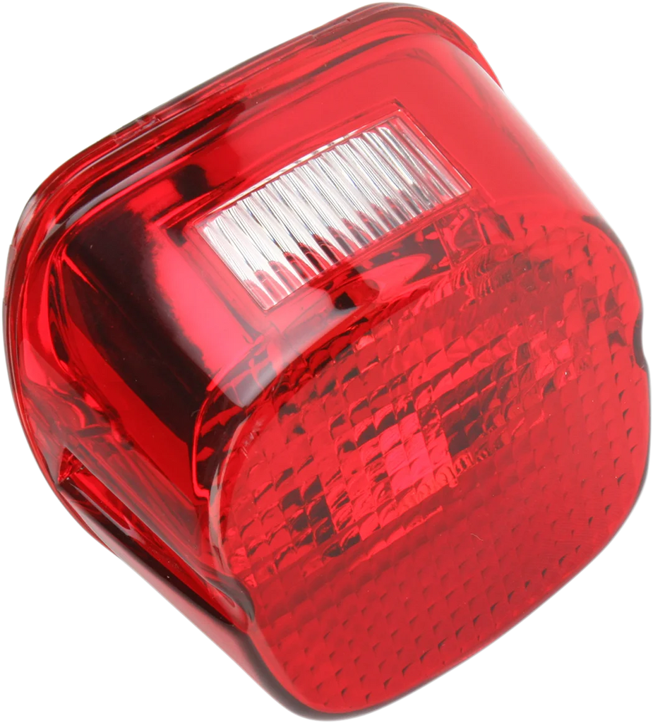 Laydown Taillight Lens - Red DragSpecialties 12-0411C - Main Product View