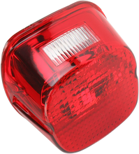 Load image into Gallery viewer, Laydown Taillight Lens - Red DragSpecialties 12-0411C - Main Product View
