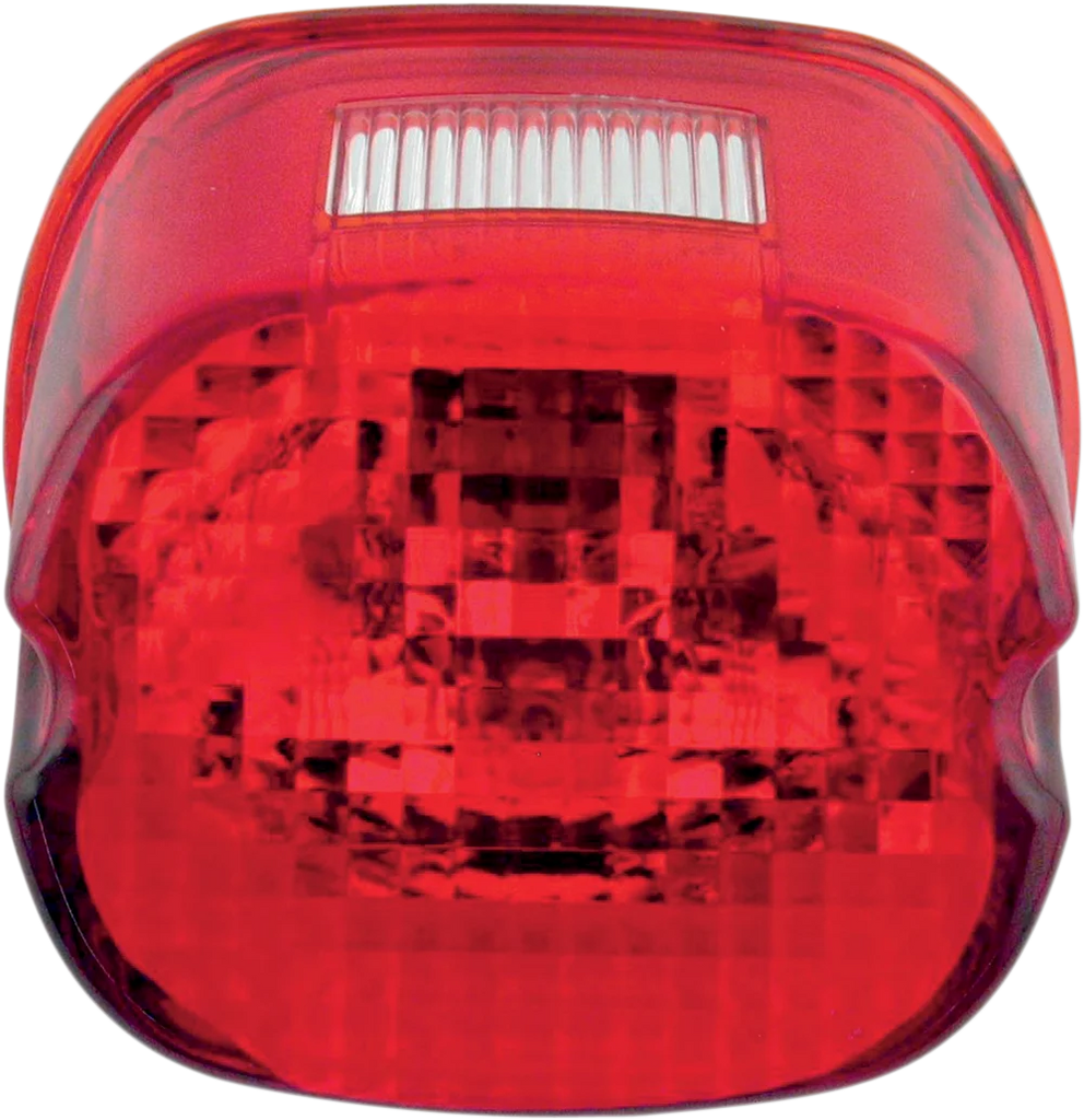 Laydown Taillight Lens - Smoke DragSpecialties 12-0416M - Side View