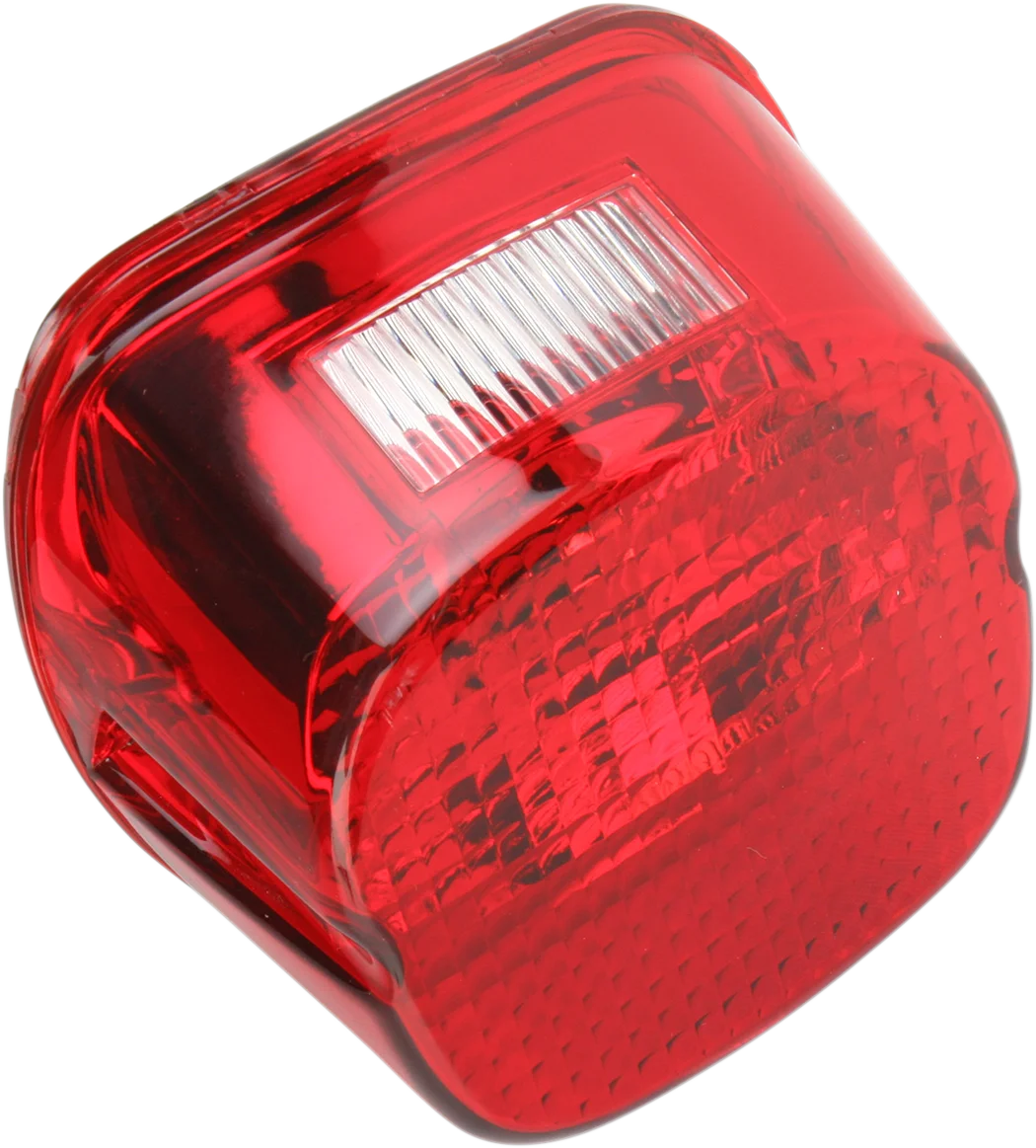 Laydown Taillight Lens - Smoke DragSpecialties 12-0417M - Side View