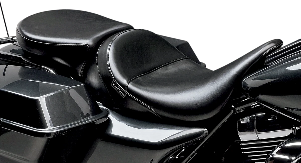Le Pera Aviator Pillion Pad - Wide - Smooth - Black - FL '08-'23 LK-017PDX - Main Product View