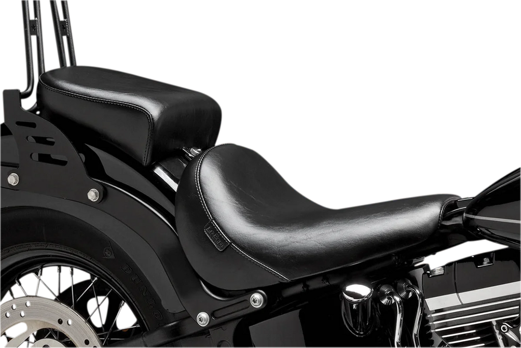 Le Pera Bare Bones Pillion Pad - Deluxe - Smooth - Black - FLS/FXS '11-'17 LKS-007PDX - Main Product View