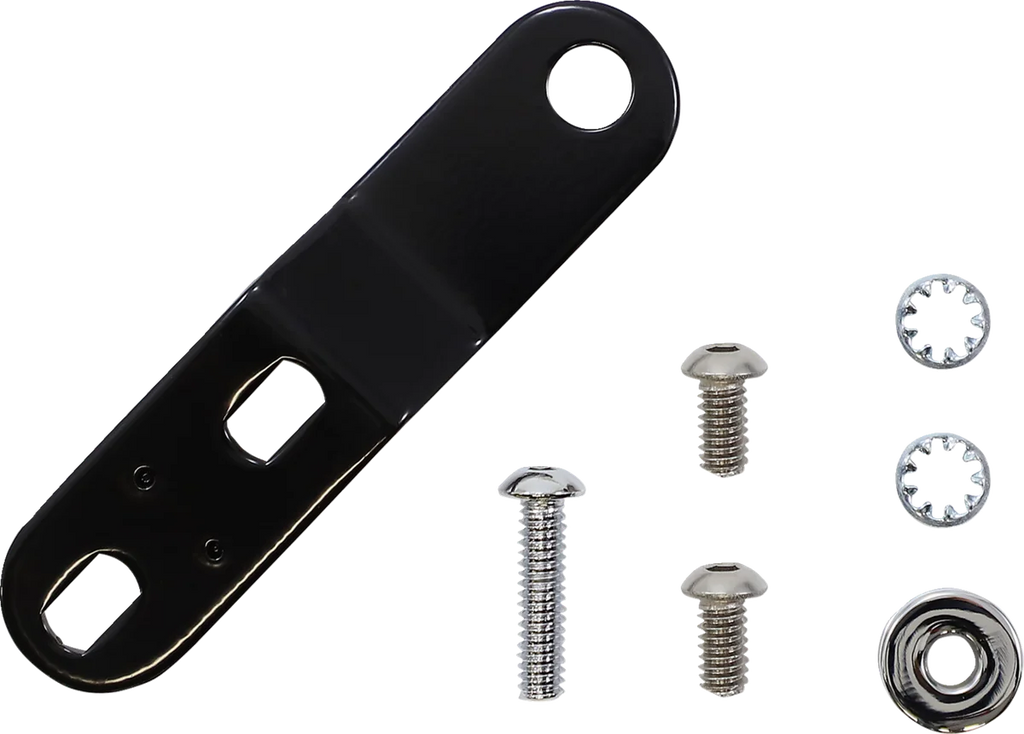 Le Pera Bare Bones Pillion Pad - Diamond - Black - FL/FX '18-'23 LYR-007PDM - Side View