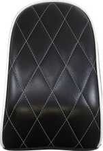 Load image into Gallery viewer, Le Pera Bare Bones Pillion Pad - Diamond - Black w/ White Stitch - FL/FX '18-'22 LYB-007PDMWTP - Main Product View