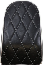 Load image into Gallery viewer, Le Pera Bare Bones Pillion Pad - Diamond - Black w/ White Stitch - FLFB/S '18-'23 LYO-007PDMWTP - Main Product View