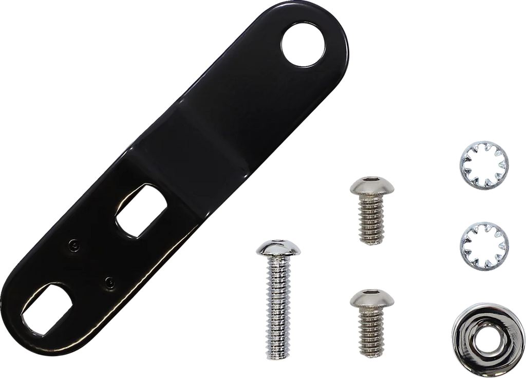 Le Pera Bare Bones Pillion Pad - Smooth - Black - FL/FX '18-'23 LYR-007P - Side View