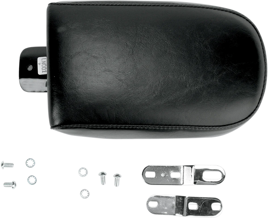Le Pera Bare Bones Pillion Pad - Smooth - Black - FXD '96-'03 LN-001P - Side View