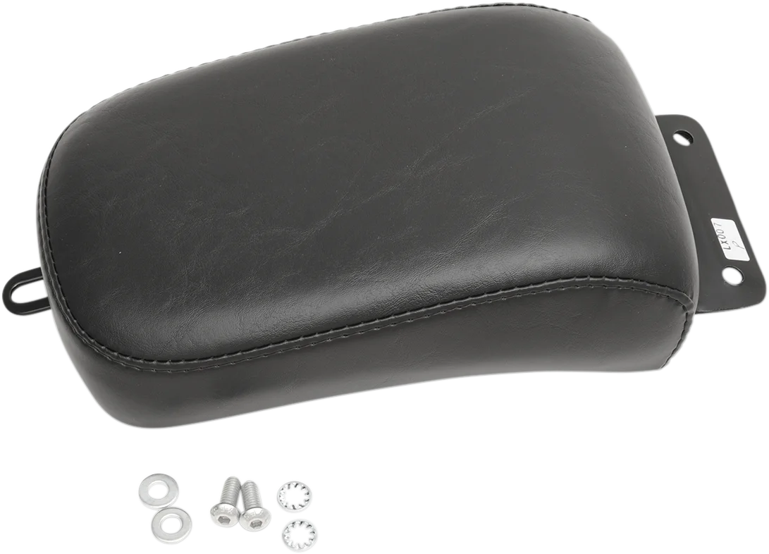 Le Pera Bare Bones Pillion Pad - Smooth - Black - Softail '00-'07 LX-007P - Side View