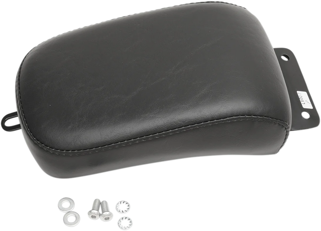 Le Pera Bare Bones Pillion Pad - Smooth - Black - Softail '00-'07 LX-007P - Side View