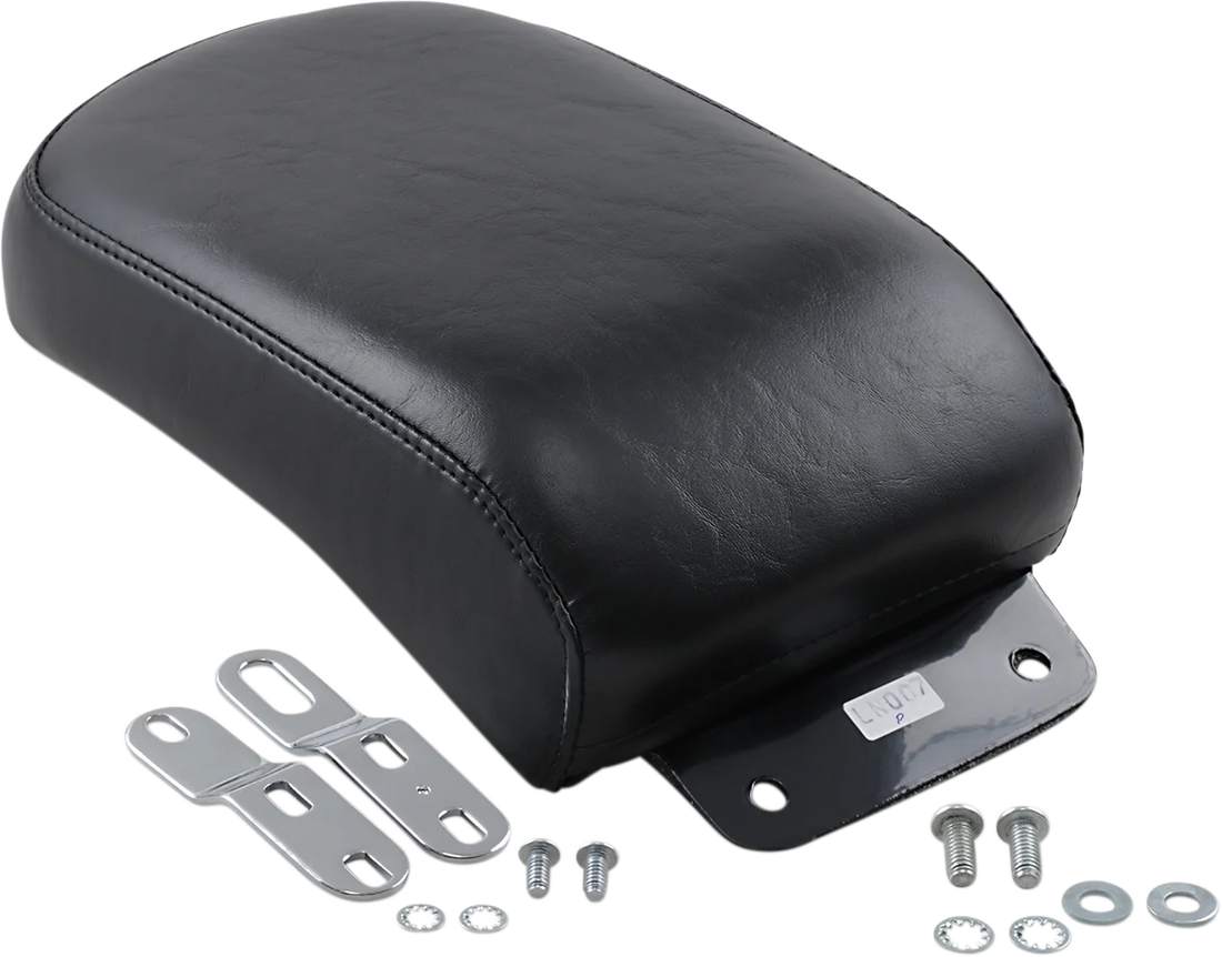 Le Pera Bare Bones Pillion Pad - Smooth - Black - Softail '84-'99 LN-007P - Side View