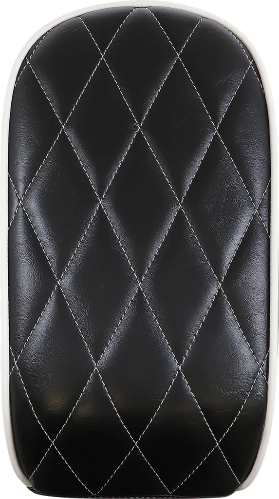Le Pera Bare Bones Pillion Pad - White Diamond - Black - FL/FX '18-'23 LY-007PDMWTP - Main Product View