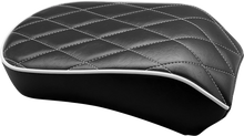 Load image into Gallery viewer, Le Pera Bare Bones Pillion Pad - White Diamond - Black - FLDE/FLHC '18-'23 LYX-007PDMWTP - Main Product View
