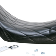 Load image into Gallery viewer, Le Pera Bare Bones Solo Seat - Diamond Stitch - Black - Dyna '06-'17 LK-001DM - Side View