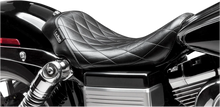 Load image into Gallery viewer, Le Pera Bare Bones Solo Seat - Diamond Stitch - Black - Dyna '06-'17 LK-001DM - Back View