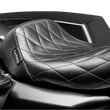 Load image into Gallery viewer, Le Pera Bare Bones Solo Seat - Diamond Stitch - Black - FL '08-'23 LK-005DM - Main Product View