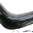 Load image into Gallery viewer, Le Pera Bare Bones Solo Seat - Diamond Stitch - Black - Softail '06-'17 LK-007DM - Side View