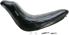 Load image into Gallery viewer, Le Pera Bare Bones Solo Seat - Diamond Stitch - Black - Softail '06-'17 LK-007DM - Side View