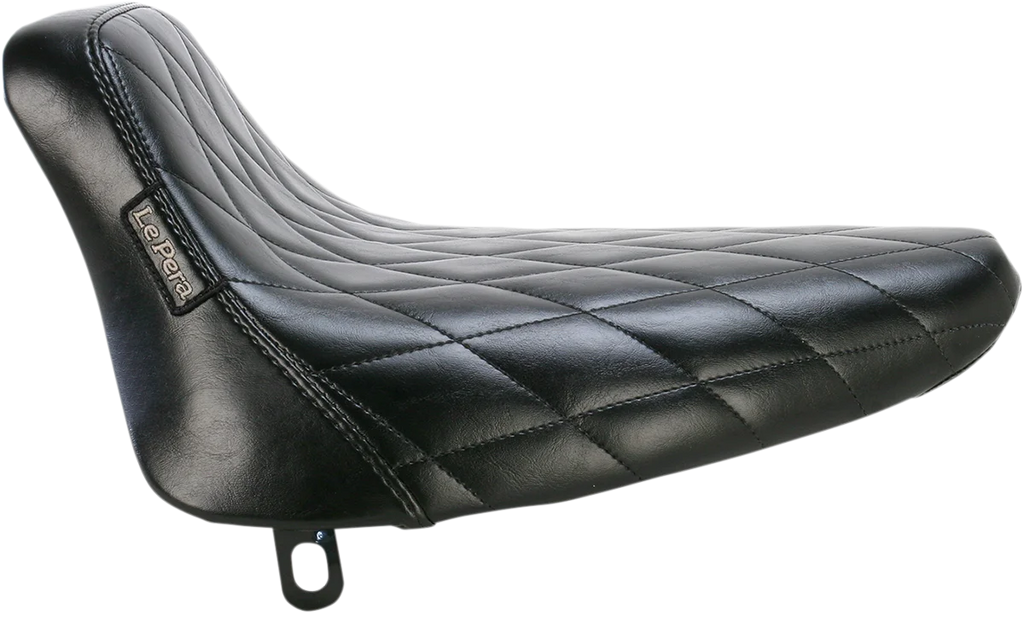 Le Pera Bare Bones Solo Seat - Diamond Stitch - Black - Softail '84-'99 LN-007DM - Main Product View