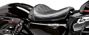 Le Pera Bare Bones Solo Seat - Diamond Stitch - Black - XL '04-'22 LK-006DM - Main Product View