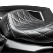 Load image into Gallery viewer, Le Pera Bare Bones Solo Seat - Diamond Stitch - Black - FL '08-'23 LK-005DM - Main Product View
