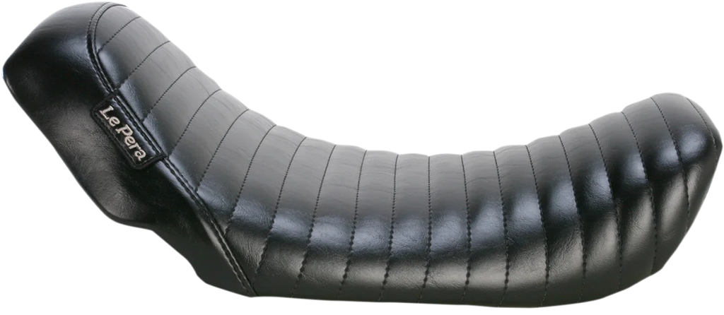 Le Pera Bare Bones Solo Seat - Pleated - Black - Dyna '06-'17 LK-001PT - Main Product View