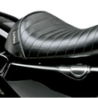 Load image into Gallery viewer, Le Pera Bare Bones Solo Seat - Pleated - Black - XL '04-'22 LK-006PT - Main Product View