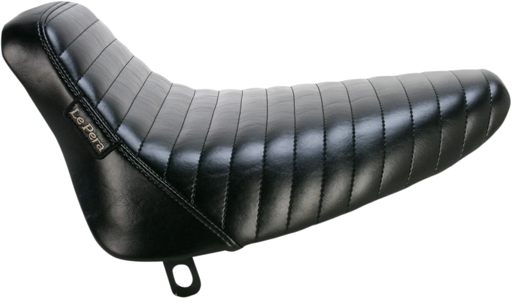 Le Pera Bare Bones Solo Seat - Pleated - Black - Softail '84-'99 LN-007PT - Main Product View