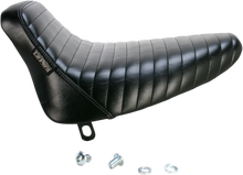 Load image into Gallery viewer, Le Pera Bare Bones Solo Seat - Pleated - Black - Softail '84-'99 LN-007PT - Side View