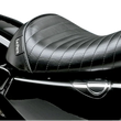 Load image into Gallery viewer, Le Pera Bare Bones Solo Seat - Pleated - Black - XL '04-'22 LK-006PT - Main Product View