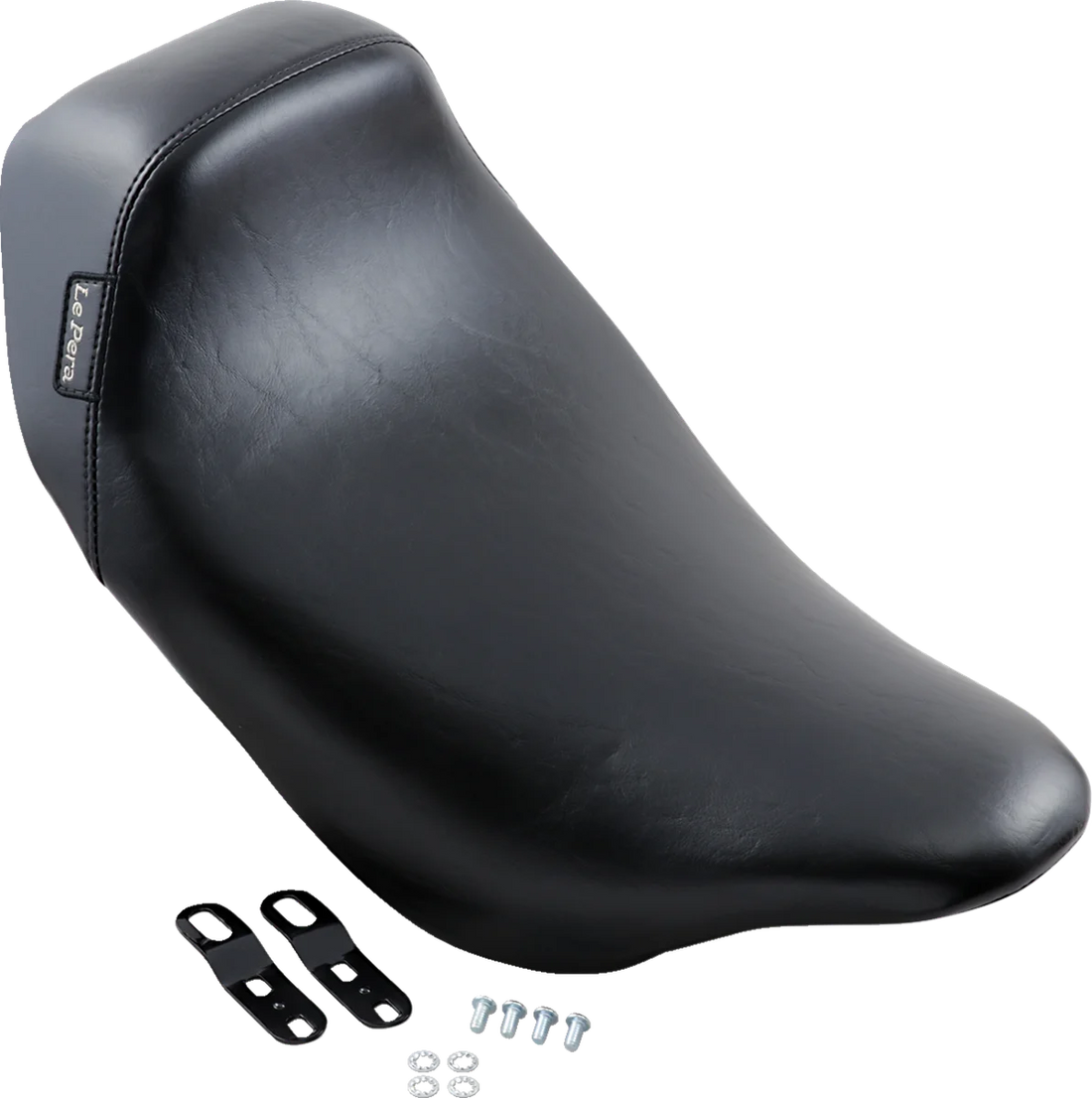Le Pera Bare Bones Solo Seat - Smooth - Black - FL '08-'23 LK-005 - Side View