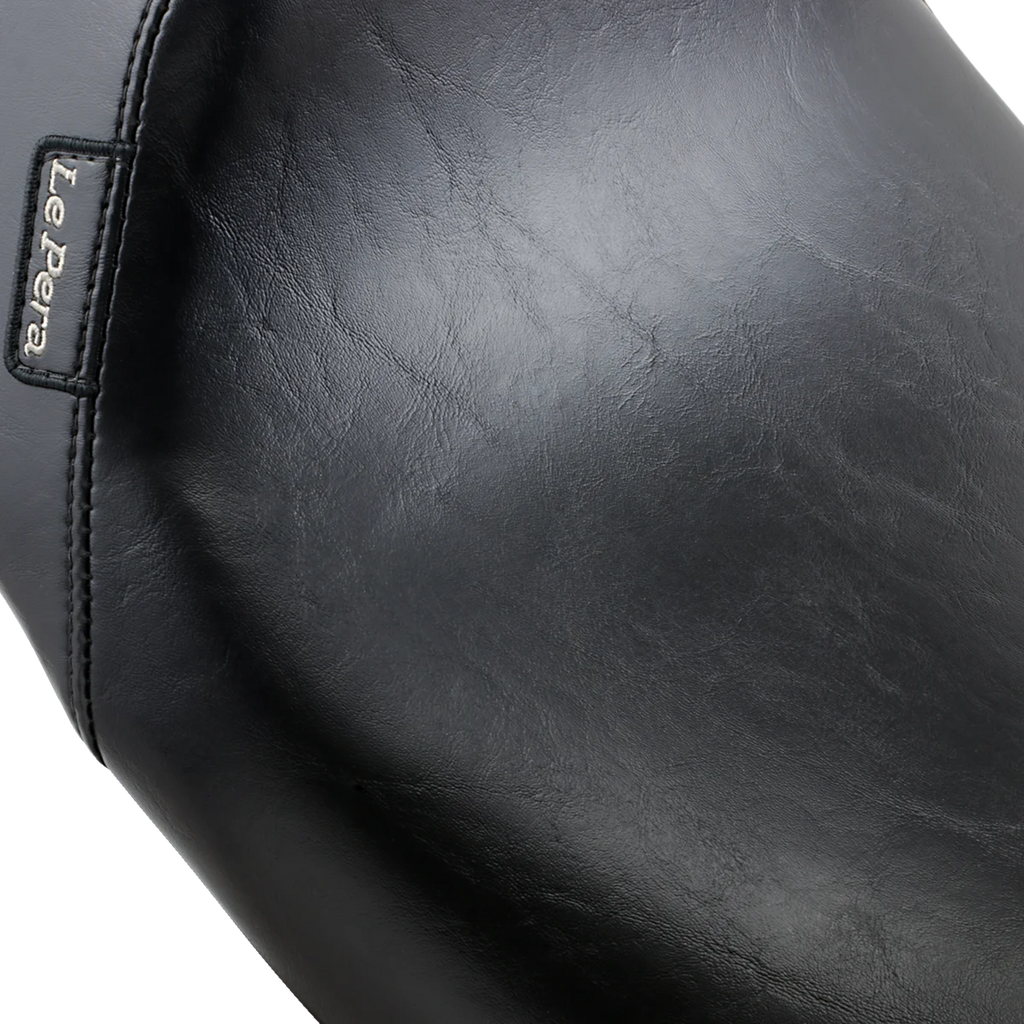 Le Pera Bare Bones Solo Seat - Smooth - Black - FL '08-'23 LK-005 - Back View