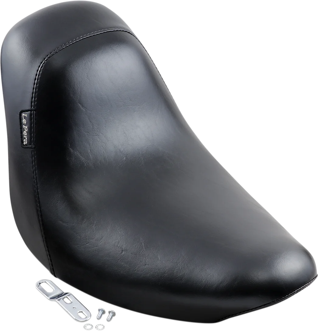 Le Pera Bare Bones Solo Seat - Smooth - Black - FL/FX '06-'17 LK-007 - Side View