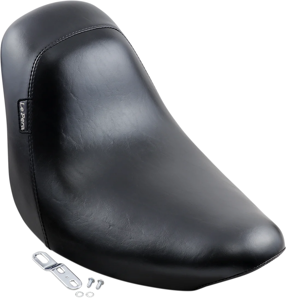 Le Pera Bare Bones Solo Seat - Smooth - Black - FL/FX '06-'17 LK-007 - Side View