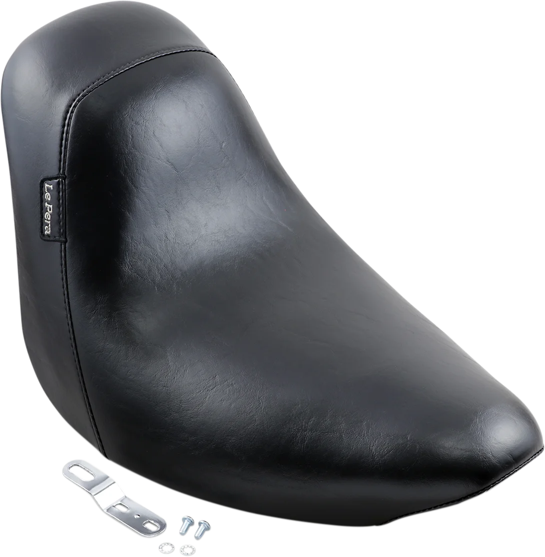 Le Pera Bare Bones Solo Seat - Smooth - Black - FXST '06-'17 LGK-007 - Side View