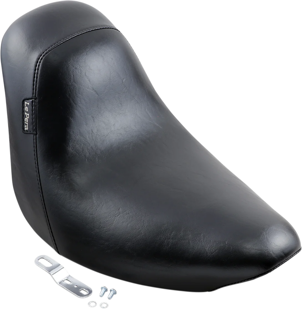 Le Pera Bare Bones Solo Seat - Smooth - Black - FXST '06-'17 LGK-007 - Side View