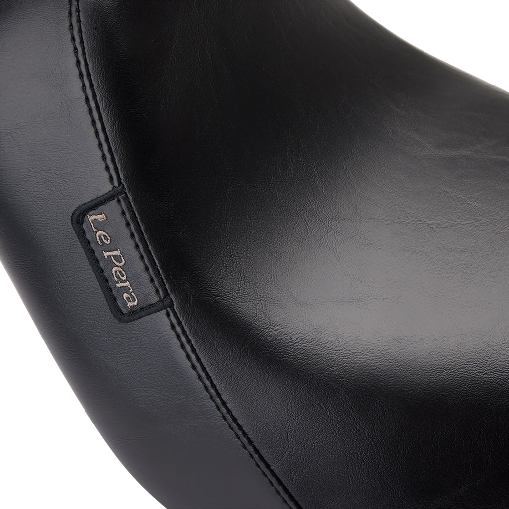 Le Pera Bare Bones Solo Seat - Smooth - Black - Softail '18-'23 LYR-007 - Back View